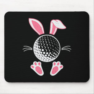 Funny Floppy Bunny Ears Golf Lovers Cute Rabbit Sp Mouse Pad