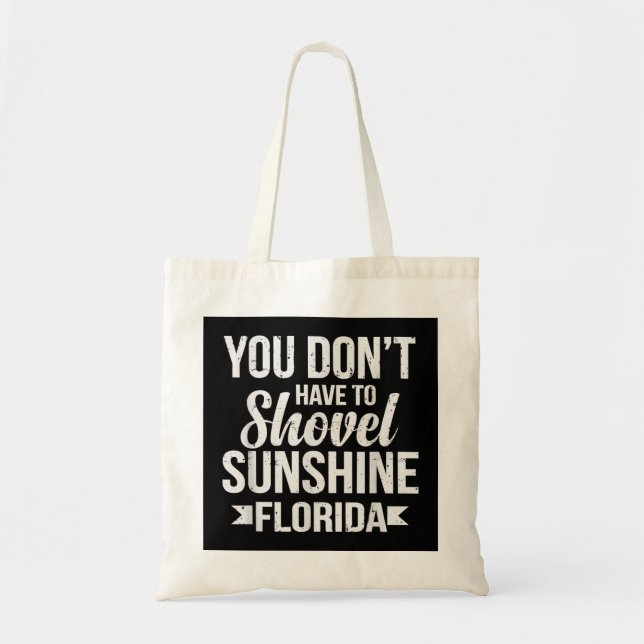 Funny Florida Vacation Gift Funny Snow Bird Beach  Tote Bag (Front)