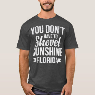 Funny Florida Vacations Gift Funny Snow Bird Beach T-Shirt