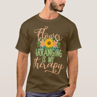 Funny Flower Arranging Bouquet Design For T-Shirt
