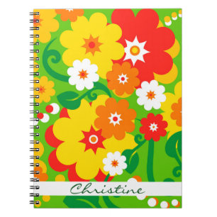Funny Flower Power Wallpaper + your ideas Notebook
