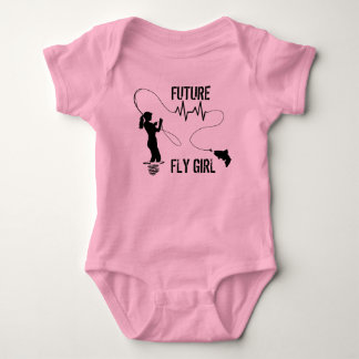 Funny Fly Fishing Baby Bodysuit