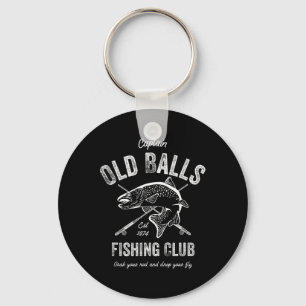 Funny Fly Fishing Birthday For Men's 50th Birthday Keychain
