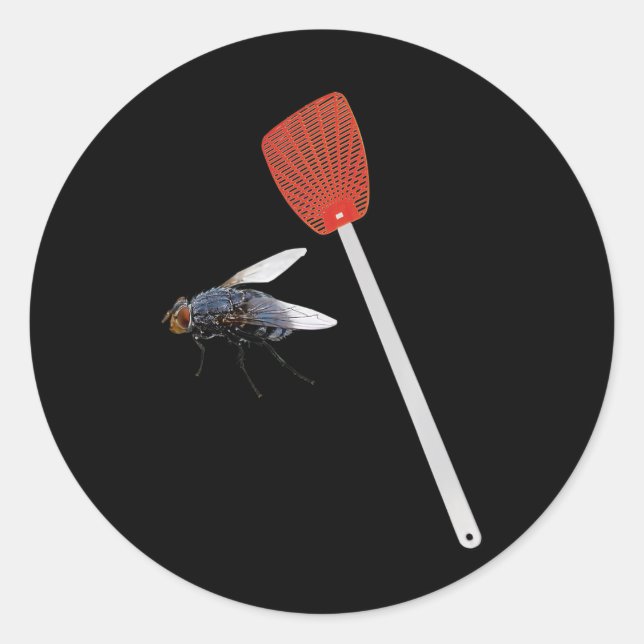 Funny Fly Swatter Pro Biden Harris 2020 Debate Sar Classic Round Sticker (Front)