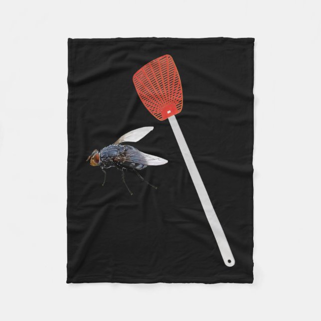 Funny Fly Swatter Pro Biden Harris 2020 Debate Sar Fleece Blanket (Front)