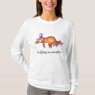 Funny Flying Sloth Woman's Long Sleeve T-Shirt