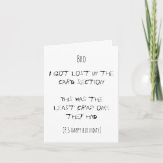 Funny Folded Greeting Card Family Member Birthday