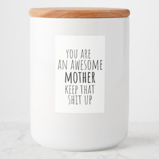 funny food container gift for mom 2025  food label