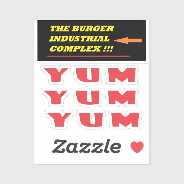 Funny food joke about our much loved burger (Sheet)