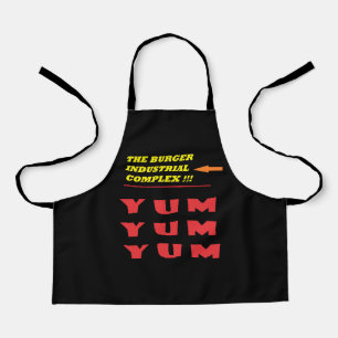 Funny food joke about our much loved burger apron