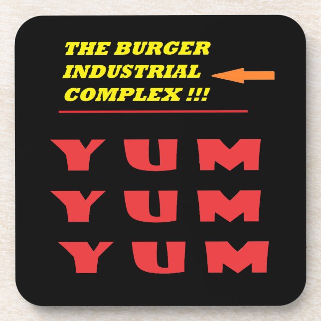 Funny food joke about our much loved burger coaster (Front)