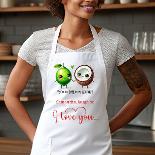 Funny Food Personalized Sweet Valentine Apron