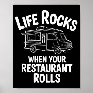 Funny Food Truck Design For Men Women Kids Food Tr Poster