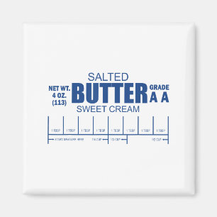Funny Foodie Baker Baking Salted Butter  Magnet