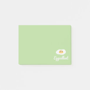 Funny Foodie Cute Egg Eggcellent Humourous Food Post-it Notes