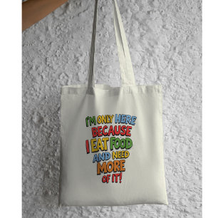 Funny Foodie Gift, Supermarket shopping, humour Tote Bag