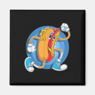 Funny Foodie Hot Dog Lover Fast Food Franks Sausag Magnet