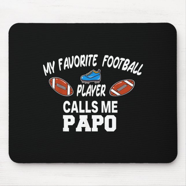 Funny Football Dad Pride Pa Fan Srts Family  Mouse Pad (Front)