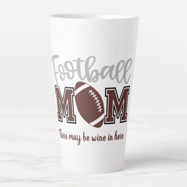 Funny Football Mom  Latte Mug (Front)