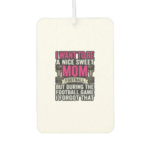 Funny Football Mom Vintage Engraving Shirt Design_ Air Freshener
