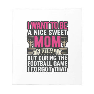 Funny Football Mom Vintage Engraving Shirt Design_ Notepad