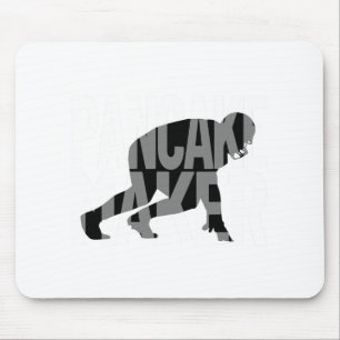Funny Football Player Meme Lineman Pancake Maker Mouse Pad
