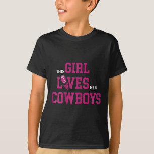 Funny Football Quote This Girl Loves Her Cowboys C T-Shirt