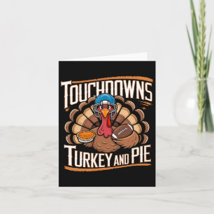 Funny Football Thanksgiving Adults Kids Collection Card