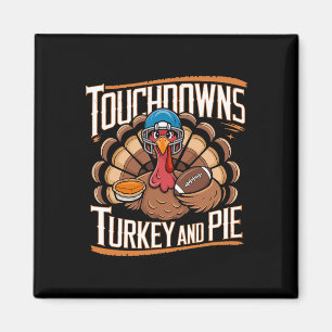 Funny Football Thanksgiving Adults Kids Collection Magnet