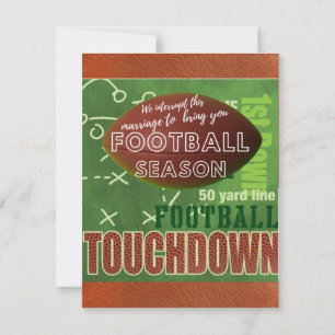 Funny Football Touchdown Note Card