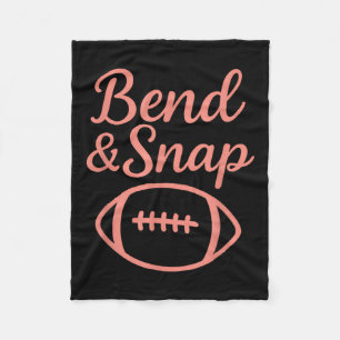 Funny Football Touchdown Season Bend And Snap Foot Fleece Blanket