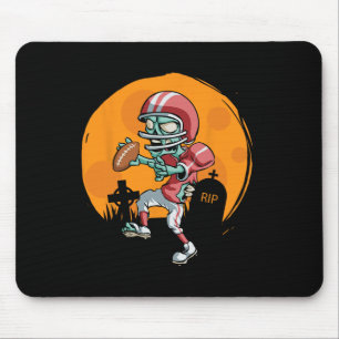 Funny Football Zombie Player Halloween Football Sp Mouse Pad