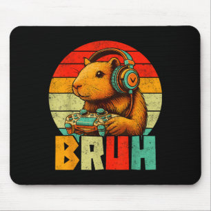 Funny For Capybara Lovers Mens Boys Kids Graphics Mouse Pad