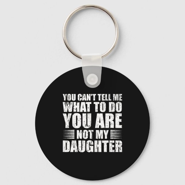 Funny For Father Dad From Daughter Father's Day Da Keychain (Front)