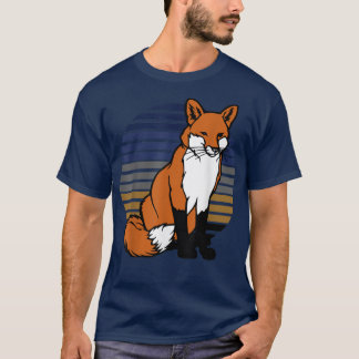 Funny For Fox Sake Sarcastic Pun Joke Vintage Retr T-Shirt
