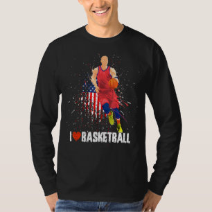 Funny For Gamer, I Love Basketball, Funny Basketba T-Shirt