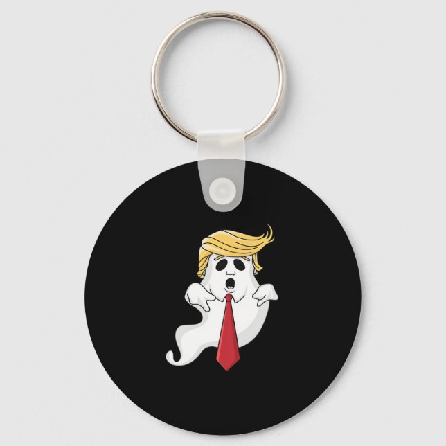 Funny For Halloween, Donald Costume Classic Keychain (Front)