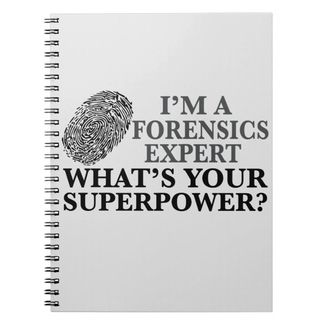 Funny Forensics Expert Notebook (Front)