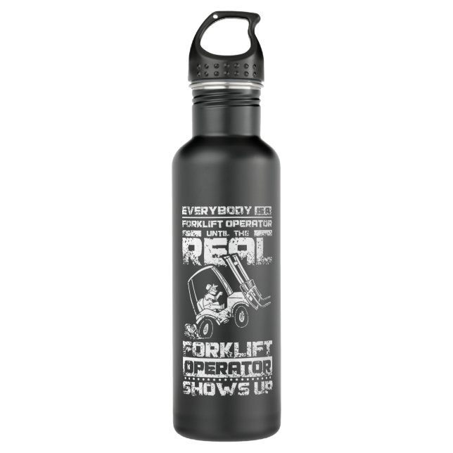 Funny Forklift Operator 710 Ml Water Bottle (Front)