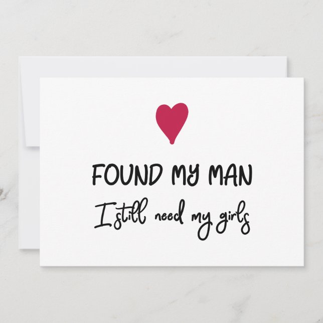 Funny Found My Man Bridesmaid Proposal (Front)