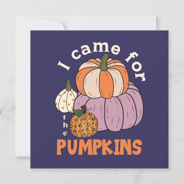 Funny Four Pumpkins Fall (Front)
