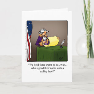 Funny Fourth Of July Greeting Card