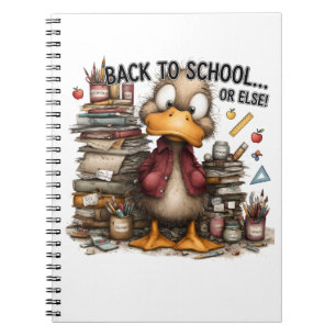 Funny Fowl Warning New Term Vibe Notebook