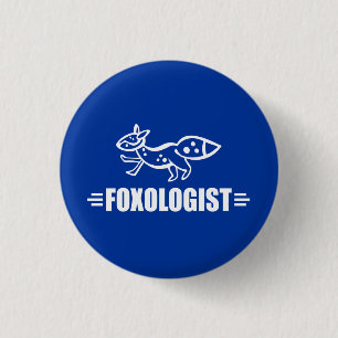 Funny Fox 1 Inch Round Button