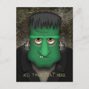 Funny Frankenstein Halloween Costume Personalized Postcard