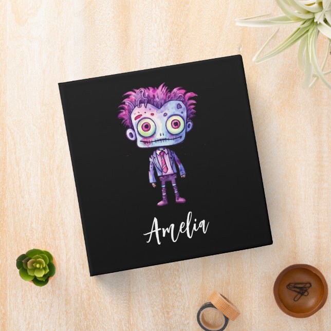 Funny Frankenstein Monster Halloween Fun Binder (In Situ)