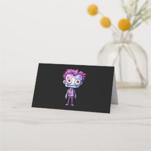 Funny Frankenstein Monster Halloween Fun Place Card