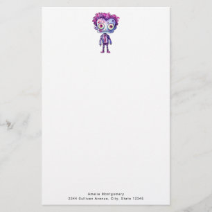 Funny Frankenstein Monster Halloween Fun Stationery