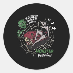 Funny Frankenstein Monster Lovers Monster How Hall Classic Round Sticker