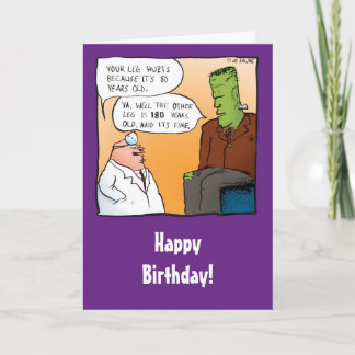 Funny Frankensteins Docteur carte d'anniversaire